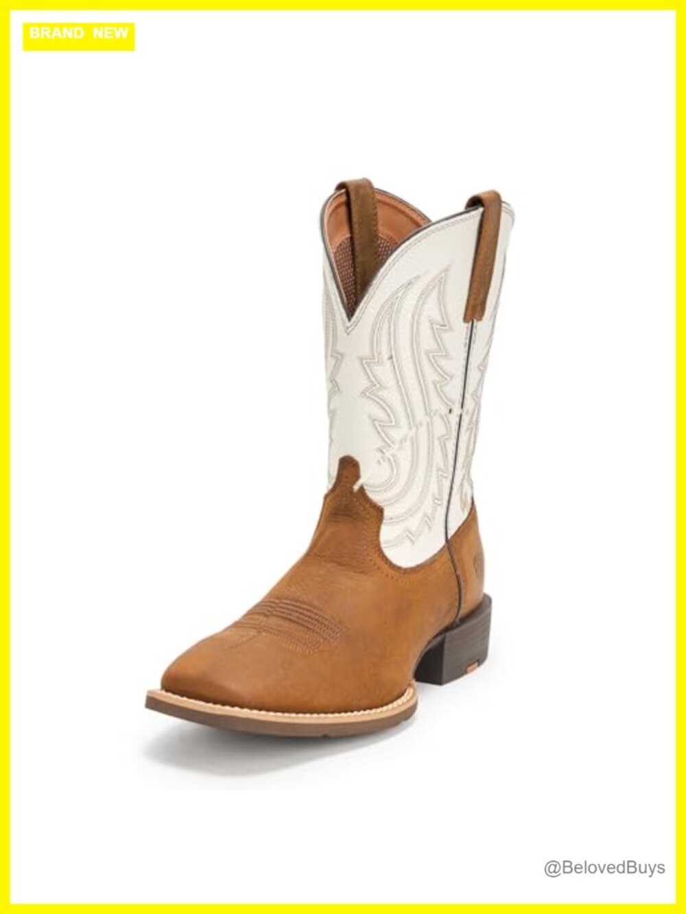 ARIAT Sport Big Country Leather Western Cowboy Boots Knee-High Square Toe